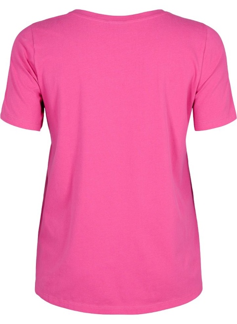 ZIZZI KLASYCZNY WYGODNY RÓŻOWY T-SHIRT 010D