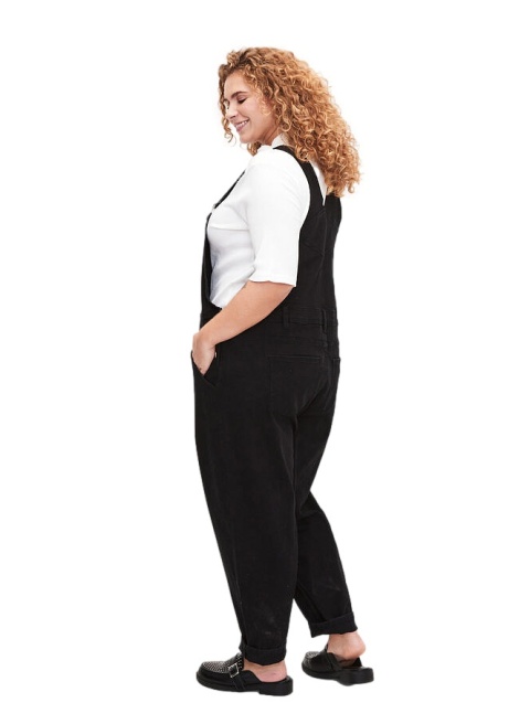 ZIZZI CZARNE JEANSOWE OGRODNICZKI KOMBINEZON 037B