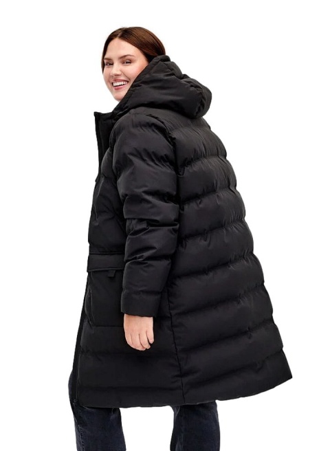 ZIZZI CZARNA ZIMOWA KURTKA PUCHOWA KIESZENIE KAPTUR 222A