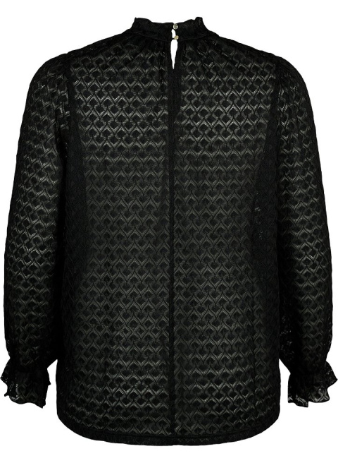 ZIZZI ELEGANCKA CZARNA BLUZKA STRUKTURA 395A ZIZZI ELEGANCKA CZARNA BLUZKA STRUKTURA 395A