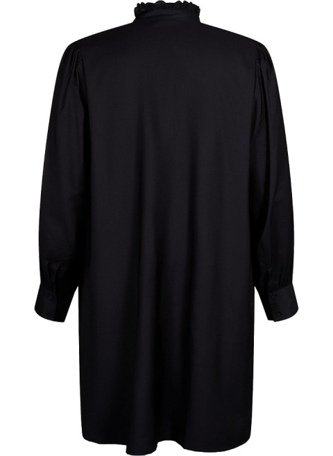 ZIZZI ELEGANCKA CZARNA SUKIENKA KOSZULOWA 208A ZIZZI ELEGANCKA CZARNA SUKIENKA KOSZULOWA 208A