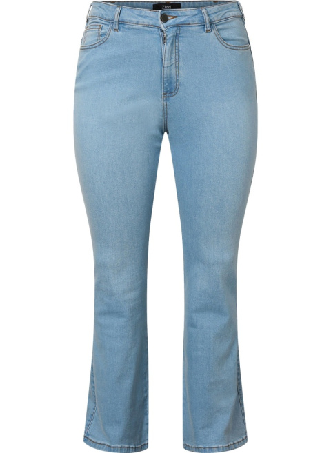ZIZZI KLASYCZNE JASNO NIEBIESKIE JEANSY BOOTCUT 664C ZIZZI KLASYCZNE JASNO NIEBIESKIE JEANSY BOOTCUT 664C