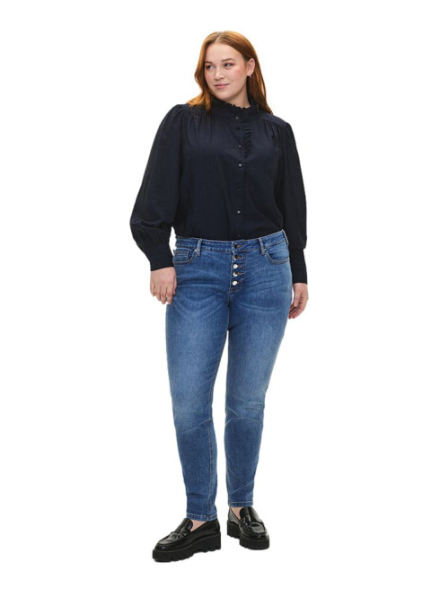 ZIZZI SPODNIE JEANSY SLIM FIT GUZIKI 029D ZIZZI SPODNIE JEANSY SLIM FIT GUZIKI 029D