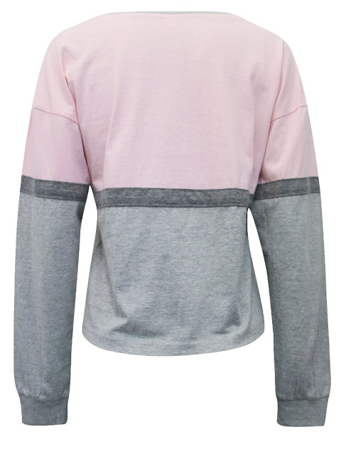 BPC WYGODNA BLUZA SZARA PUDROWY RÓŻ BAWEŁNA BP10 BPC WYGODNA BLUZA SZARA PUDROWY RÓŻ BAWEŁNA BP10