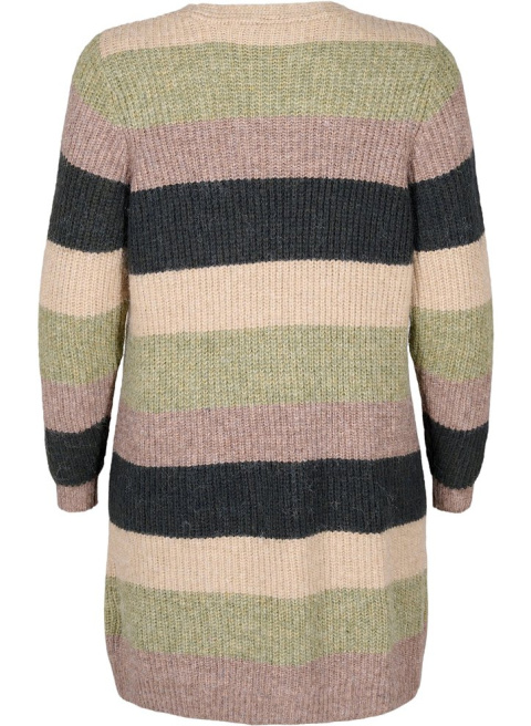 ZIZZI DŁUGI KARDIGAN SWETER PRĄŻKI 266A ZIZZI DŁUGI KARDIGAN SWETER PRĄŻKI 266A