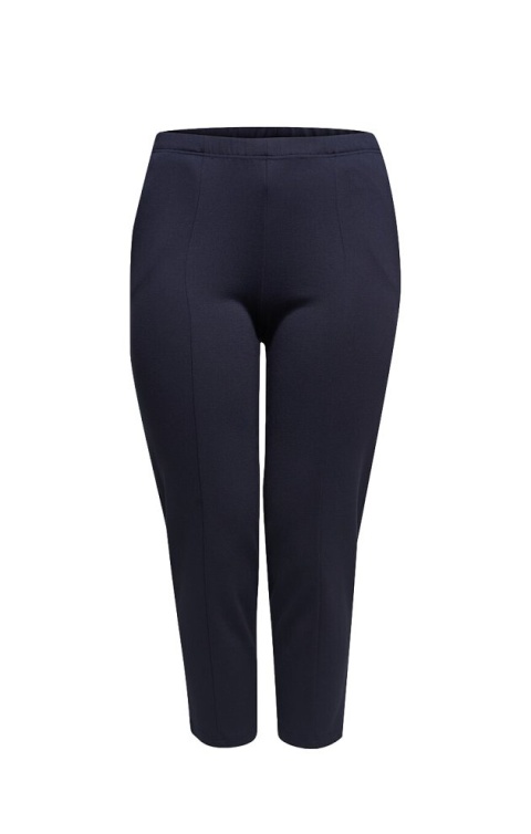 PONT NEUF DZIANINOWE GRANATOWE SPODNIE 7/8 V406