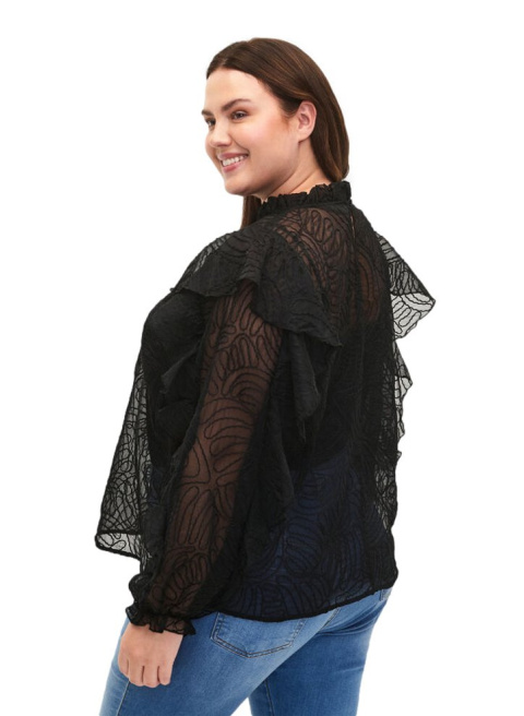 ZIZZI PIĘKNA CZARNA ELEGANCKA BLUZKA 185A ZIZZI PIĘKNA CZARNA ELEGANCKA BLUZKA 185A