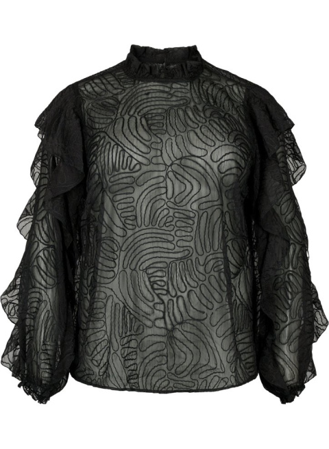 ZIZZI PIĘKNA CZARNA ELEGANCKA BLUZKA 185A ZIZZI PIĘKNA CZARNA ELEGANCKA BLUZKA 185A