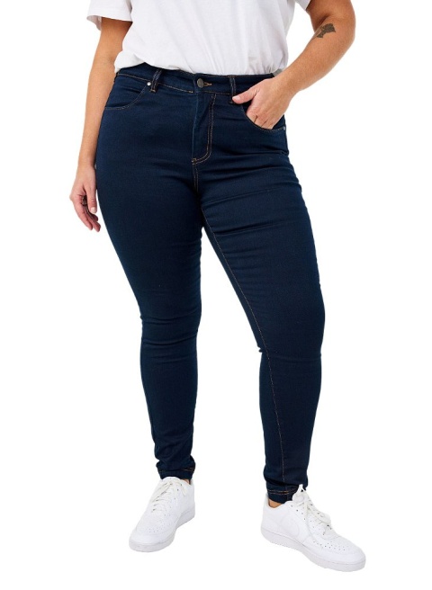 ZIZZI SPODNIE JEANSY SLIM RURKI GRANATOWE N82 TOBACCO 305L