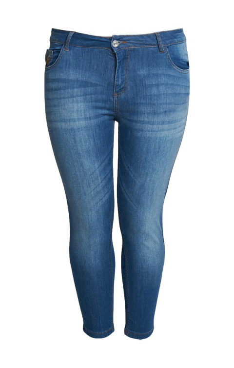 APRICO SPODNIE RURKI JEANSY BAWEŁNA 7/8 A090 APRICO SPODNIE RURKI JEANSY BAWEŁNA 7/8 A090