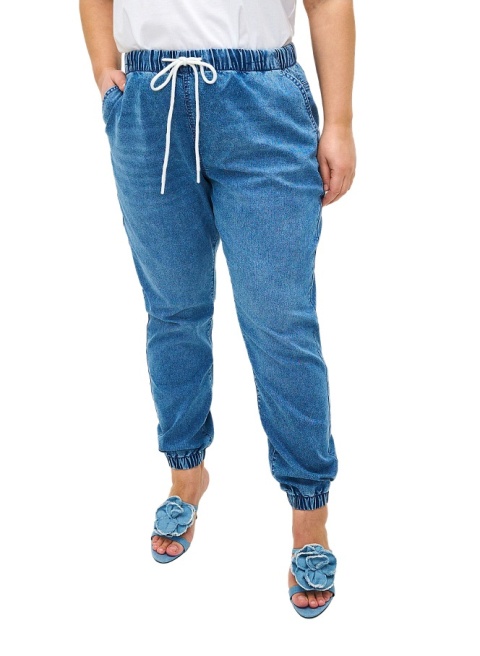 ZIZZI JEANSOWE NIEBIESKIE SPODNIE JOGGERY 066B