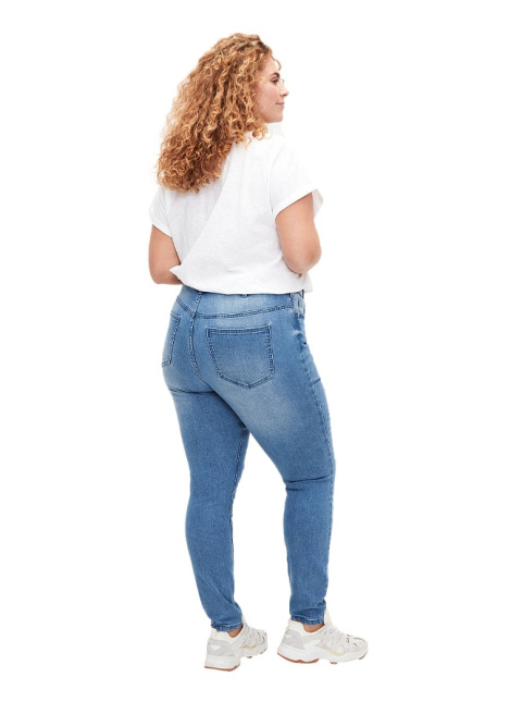 ZIZZI JASNONIEBIESKIE JEANSY SUPER SLIM FIT DZIURY 019H N78 ZIZZI JASNONIEBIESKIE JEANSY SUPER SLIM FIT DZIURY 019H N78