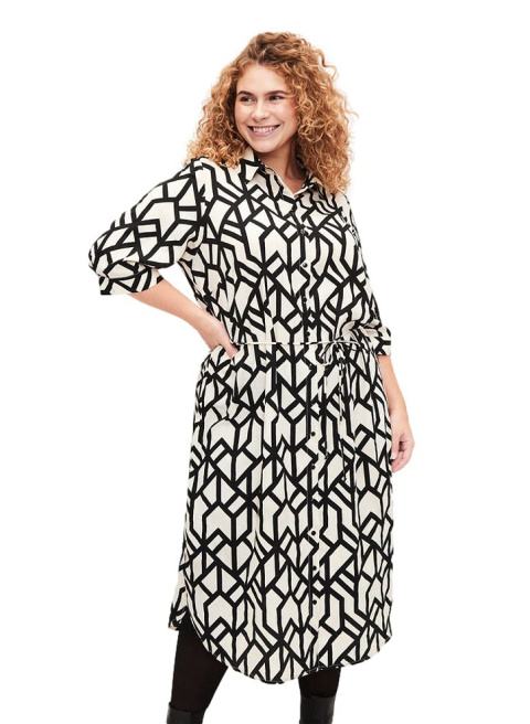 ZIZZI BIAŁA KOSZULOWA SUKIENKA WZÓR 016B ZIZZI BIAŁA KOSZULOWA SUKIENKA WZÓR 016B