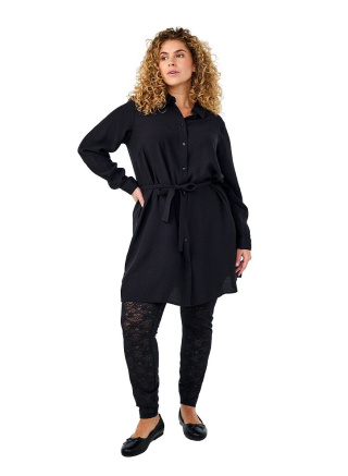 ZIZZI CZARNE LEGGINSY KORONKA 601A