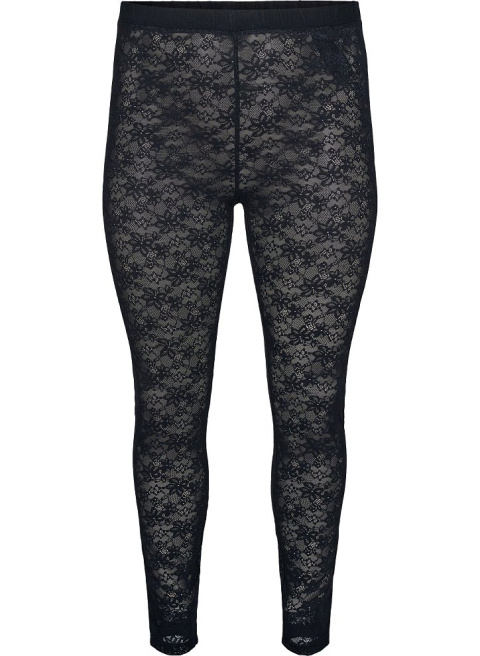 ZIZZI CZARNE LEGGINSY KORONKA 601A ZIZZI CZARNE LEGGINSY KORONKA 601A