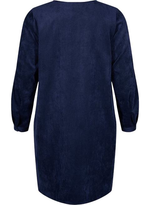 ZIZZI ELEGANCKA GRANATOWA SUKIENKA DEKOLT 068G ZIZZI ELEGANCKA GRANATOWA SUKIENKA DEKOLT 068G