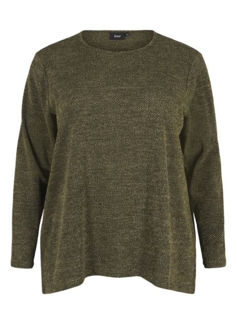 ZIZZI OLIWKOWA BLUZKA MELANŻOWA 405A