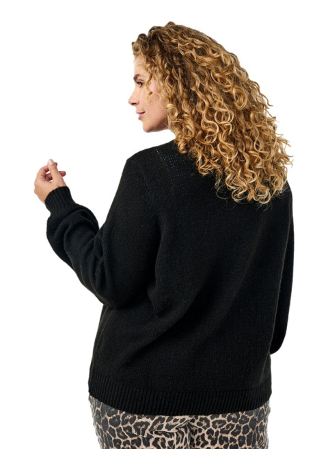 ZIZZI CZARNY DZIANINOWY SWETER KARDIGAN 415A