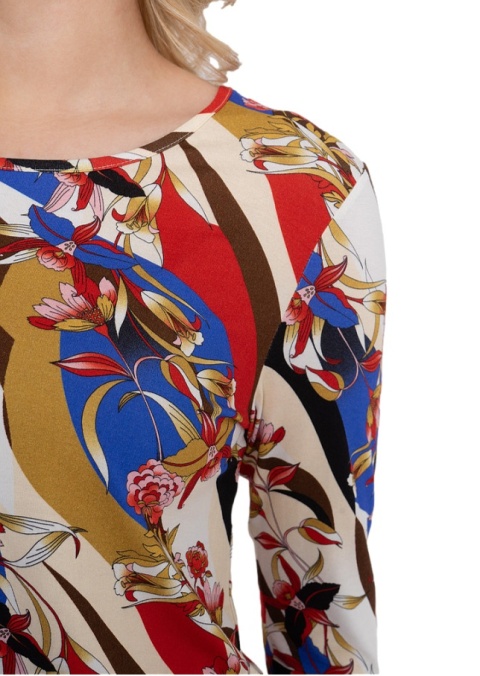 ELTON KOLOROWA BLUZKA GUMKA WZÓR E504