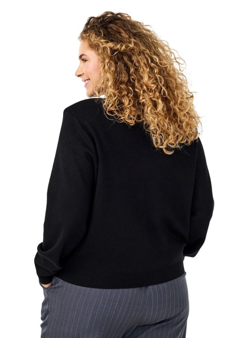 ZIZZI CZARNY KARDIGAN SWETER GUZIKI WISKOZA 377A