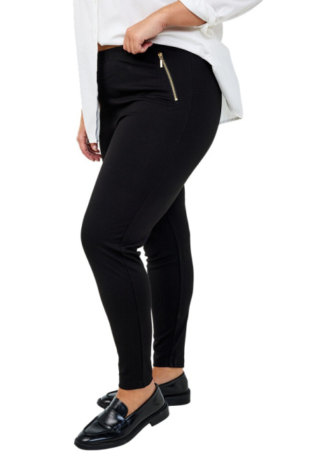 ZIZZI DZIANINOWE LEGGINSY Z ZAMKIEM 432A ZIZZI DZIANINOWE LEGGINSY Z ZAMKIEM 432A