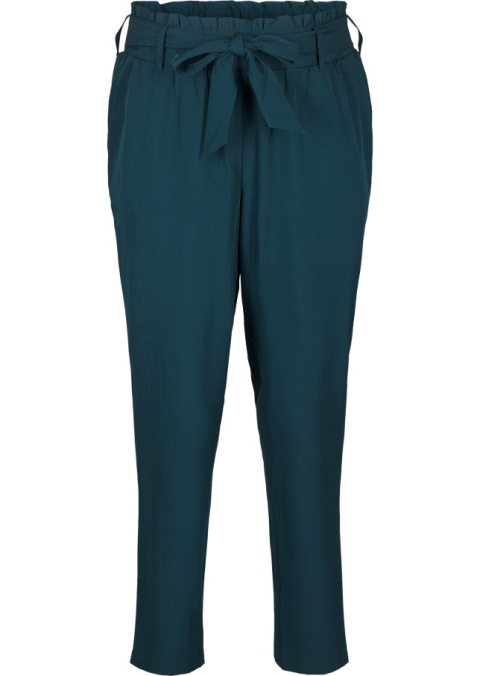 ZIZZI ELEGANCKIE ZIELONE SPODNIE WYSOKI STAN 253B ZIZZI ELEGANCKIE ZIELONE SPODNIE WYSOKI STAN 253B