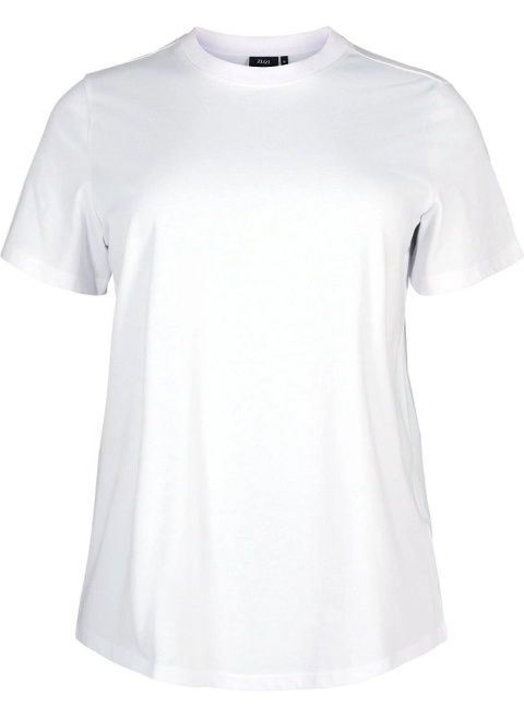 ZIZZI KLASYCZNY BIAŁY T-SHIRT BAWEŁNA 264A ZIZZI KLASYCZNY BIAŁY T-SHIRT BAWEŁNA 264A