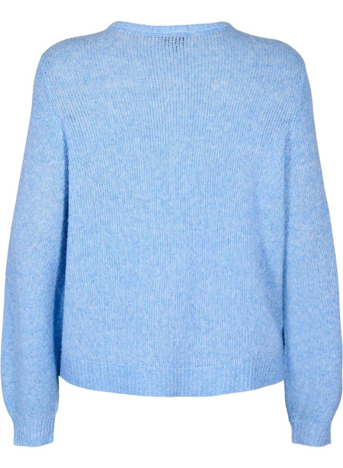 ZIZZI PIĘKNY SWETER KARDIGAN DZIANINA BŁĘKITNY 415A ZIZZI PIĘKNY SWETER KARDIGAN DZIANINA BŁĘKITNY 415A