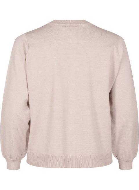 ZIZZI UROCZY SWETER KARDIGAN BEŻOWY KOKARDKI 414A