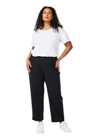 ZIZZI ELEGANCKIE CZARNE SPODNIE PROSTA NOGAWKA 007A