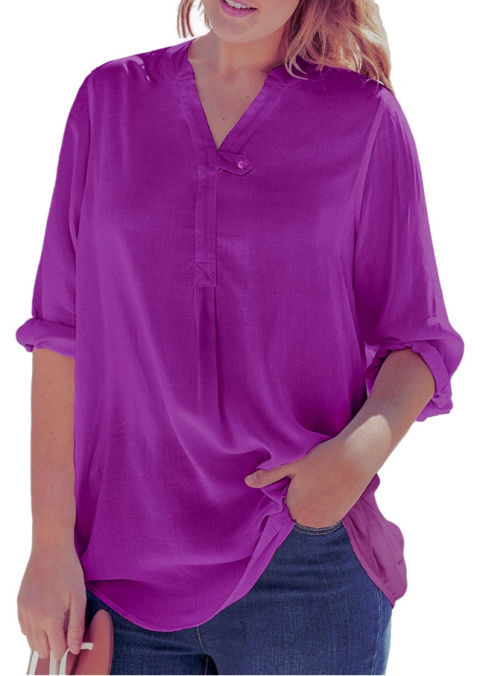 WOMAN WITHIN FANTASTYCZNA FIOLETOWA BLUZKA TUNIKA WW63