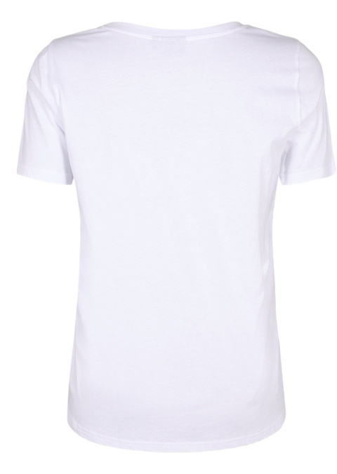 ZIZZI BIAŁY T-SHIRT NADRUK BAWEŁNA 253D ZIZZI BIAŁY T-SHIRT NADRUK BAWEŁNA 253D