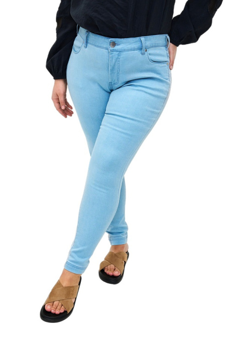 ZIZZI BŁĘKITNE SPODNIE JEANSY SLIM FIT 305F N78 ZIZZI BŁĘKITNE SPODNIE JEANSY SLIM FIT 305F N78