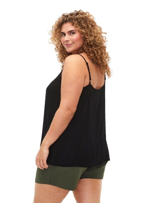 ZIZZI CZARNY TOP RAMIĄCZKA 014K