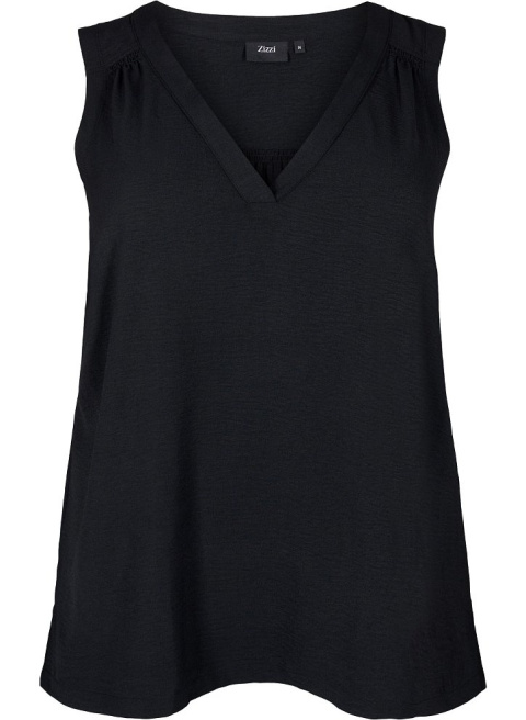 ZIZZI ELEGANCKA CZARNA BLUZKA TOP BEZ RĘKAWÓW 990C ZIZZI ELEGANCKA CZARNA BLUZKA TOP BEZ RĘKAWÓW 990C
