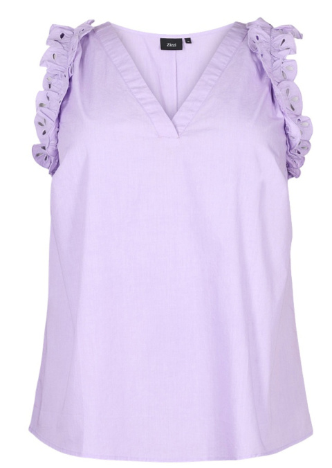 ZIZZI FANTASTYCZNA LILIOWA BLUZKA TOP DETALE 981B ZIZZI FANTASTYCZNA LILIOWA BLUZKA TOP DETALE 981B