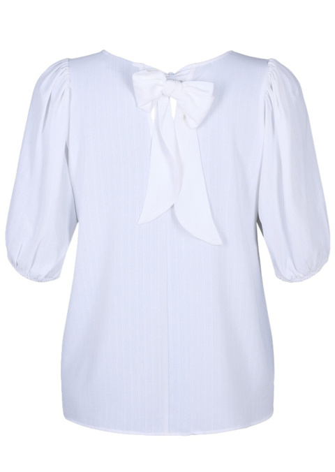 ZIZZI PIĘKNA BIAŁA BLUZKA KOKARDA 413B