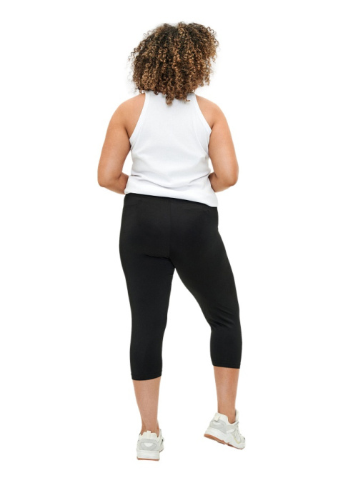 ZIZZI WYGODNE CZARNE LEGGINSY 3/4 989B ZIZZI WYGODNE CZARNE LEGGINSY 3/4 989B