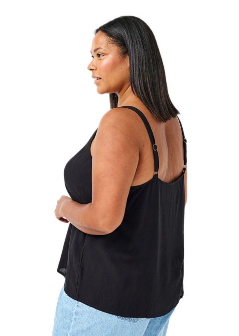 ZIZZI WYGODNY CZARNY TOP WISKOZA 014T ZIZZI WYGODNY CZARNY TOP WISKOZA 014T