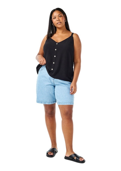 ZIZZI WYGODNY CZARNY TOP WISKOZA 014T ZIZZI WYGODNY CZARNY TOP WISKOZA 014T