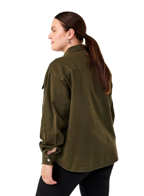 ZIZZI ZIELONA KOSZULA JEANSOWA BAWEŁNA 421A ZIZZI ZIELONA KOSZULA JEANSOWA BAWEŁNA 421A