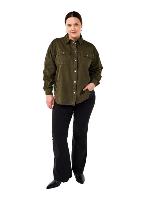 ZIZZI ZIELONA KOSZULA JEANSOWA BAWEŁNA 421A ZIZZI ZIELONA KOSZULA JEANSOWA BAWEŁNA 421A