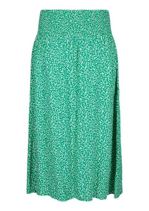 ZIZZI ZIELONA ZWIEWNA SPÓDNICA MAXI WZÓR WISKOZA 036B