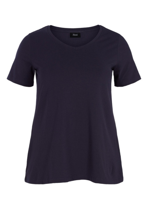 ZIZZI KLASYCZNY WYGODNY GRANATOWY T-SHIRT 010D ZIZZI KLASYCZNY WYGODNY GRANATOWY T-SHIRT 010D