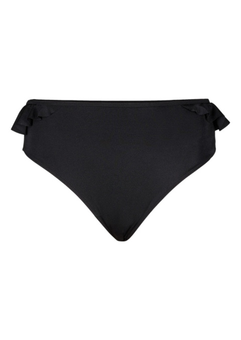 ZIZZI CZARNE MAJTKI KĄPIELOWE BIKINI FALBANKI 726Q