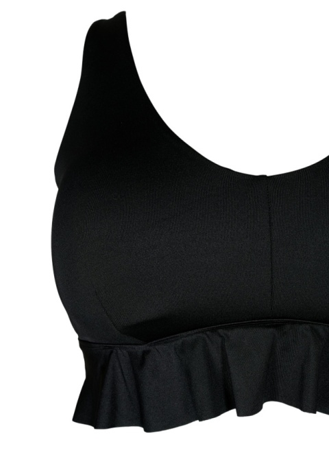 ZIZZI CZARNY BIUSTNONOSZ KĄPIELOWY BIKINI FALBANA 763A ZIZZI CZARNY BIUSTNONOSZ KĄPIELOWY BIKINI FALBANA 763A