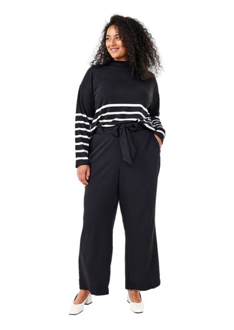 ZIZZI LUŹNE CZARNE ELEGANCKIE SPODNIE 427A ZIZZI LUŹNE CZARNE ELEGANCKIE SPODNIE 427A