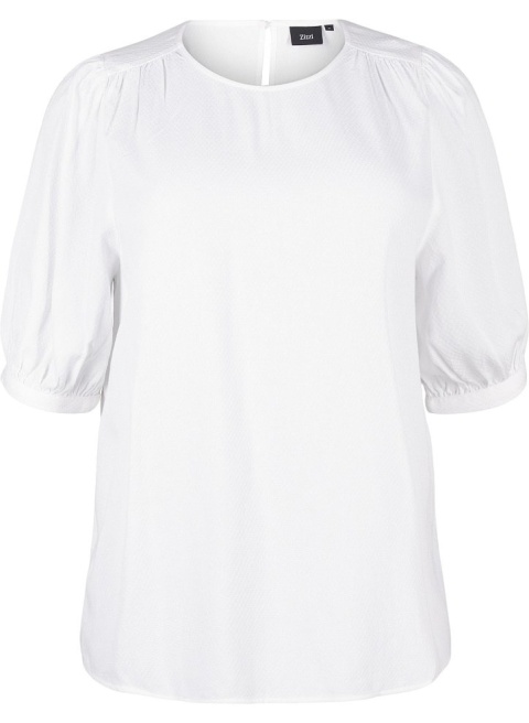 ZIZZI ELEGANCKA BIAŁA BLUZKA WISKOZA 570B ZIZZI ELEGANCKA BIAŁA BLUZKA WISKOZA 570B