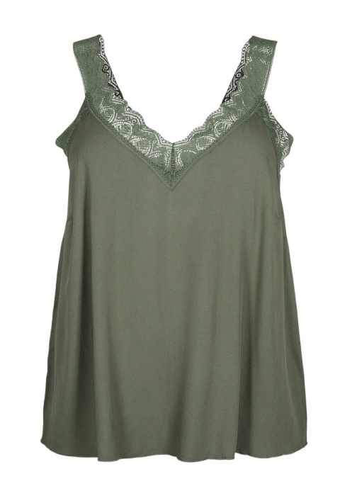 ZIZZI ELEGANCKI ZIELONY TOP KORONKA 381A ZIZZI ELEGANCKI ZIELONY TOP KORONKA 381A