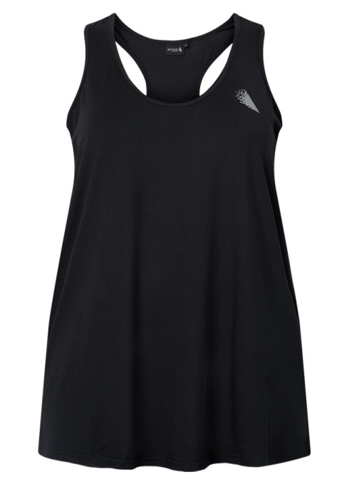 ZIZZI CZARNY TRENINGOWY TOP SPORTOWY 053P ZIZZI CZARNY TRENINGOWY TOP SPORTOWY 053P